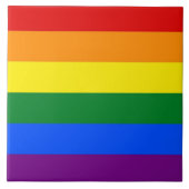 Rainbow LGBT Pride Flag Tegel Tegeltje (Voorkant)