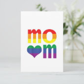 Rainbow LGBT Pride Month Moederdag LGBT Bedankkaart (Staand voorkant)
