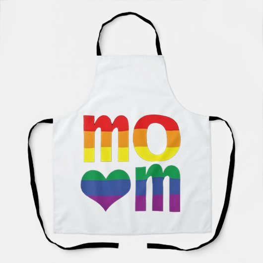 Rainbow LGBT Pride Month Moederdag LGBT Schort (Voorkant)