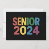 Rainbow LGBT Pride Senior 2024 Afstuderen Kaart (Voorkant)