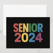 Rainbow LGBT Pride Senior 2024 Afstuderen Kaart (Voorkant / Achterkant)