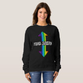 Rainbow LGBT Pride Two-seater Trui (Voorkant volledig)
