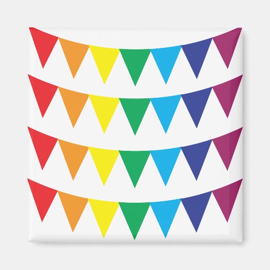 Rainbow LGBT vlag magnet (Voorkant)