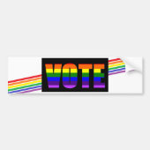 Rainbow LGBT Vote Bumpersticker (Voorkant)