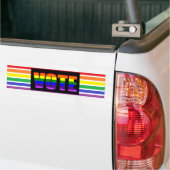 Rainbow LGBT Vote Bumpersticker (Op Truck)