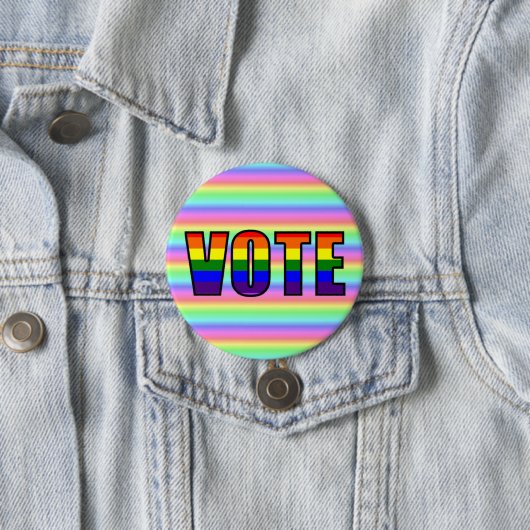 Rainbow LGBT Vote Button (In situ)