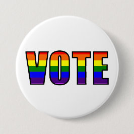Rainbow LGBT Vote Button