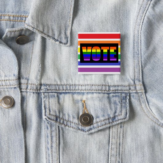 Rainbow LGBT Vote Button (In situ)