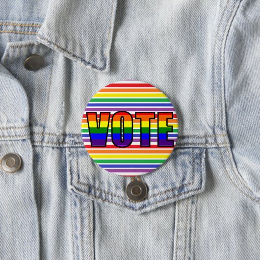 Rainbow LGBT Vote Button (In situ)