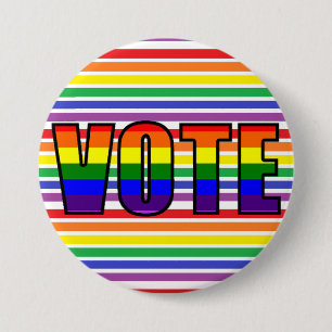 Rainbow LGBT Vote Button