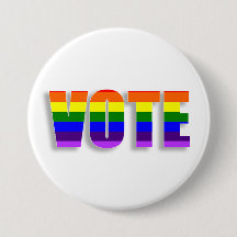 Rainbow LGBT Vote Button