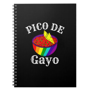 Rainbow LGBTQ Pico De Gayo Gay Pride Flag Salsa Me Notitieboek
