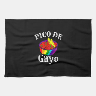 Rainbow LGBTQ Pico De Gayo Gay Pride Flag Salsa Me Theedoek