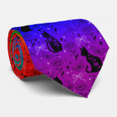 Rainbow LGBTQ Pride Black Cat beroemd gemaakt door Stropdas (Opgerold)