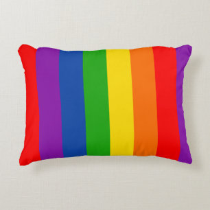 Rainbow LGBTQ+ Pride Flag, Gay Pride Colors Accent Kussen