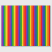 Rainbow LGBTQ+ Pride Flag, Gay Pride Colors Cadeaupapier (Vlak)