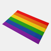 Rainbow LGBTQ+ Pride Flag, Gay Pride Colors Deurmat (Schuin)