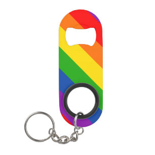 Rainbow LGBTQ+ Pride Flag, Gay Pride Colors Mini Flessenopener