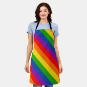 Rainbow LGBTQ+ Pride Flag, Gay Pride Colors Schort (Gedragen)