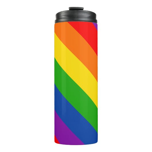 Rainbow LGBTQ+ Pride Flag, Gay Pride Colors Thermosbeker (Voorkant)