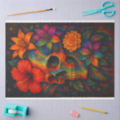 Rainbow LGBTQ Pride Skull Decoupage Papier (Craft)