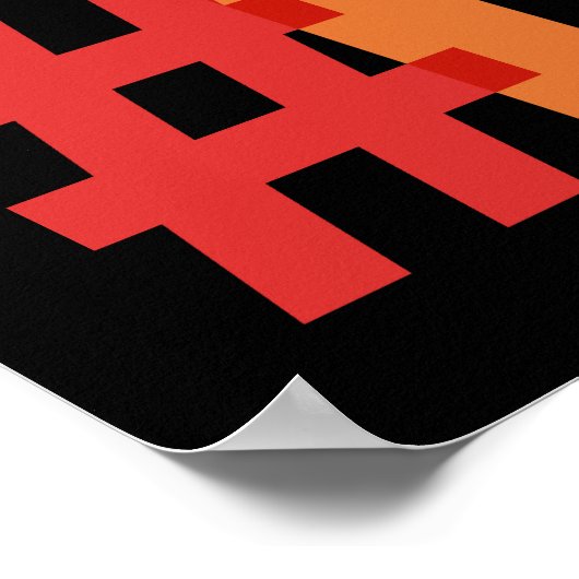 Rainbow #LGBTQ Text Poster (Hoek)