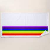 Rainbow LGBTQ+ vlag stijlvolle handdoek (wit) (Voorkant)
