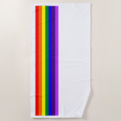 Rainbow LGBTQ+ vlag stijlvolle handdoek (wit) (Voorkant)