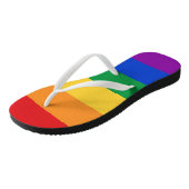 Rainbow LGBTQ-vlaggenkleuren Teenslippers (Schuin)