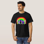 Rainbow LGBTQIA+-bondgenoot | Pride vlag T-shirt (Voorkant volledig)
