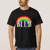 Rainbow LGBTQIA+-bondgenoot | Pride vlag T-shirt (Voorkant)