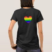 Rainbow LGBTQIA+-bondgenoot | Pride vlag T-shirt (Achterkant)