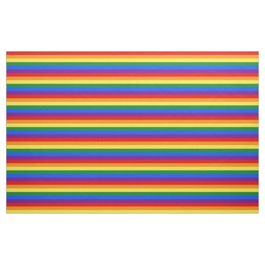 Rainbow LGBTQIA+ Flag Pride Fabric Stof (Fat Quarter)