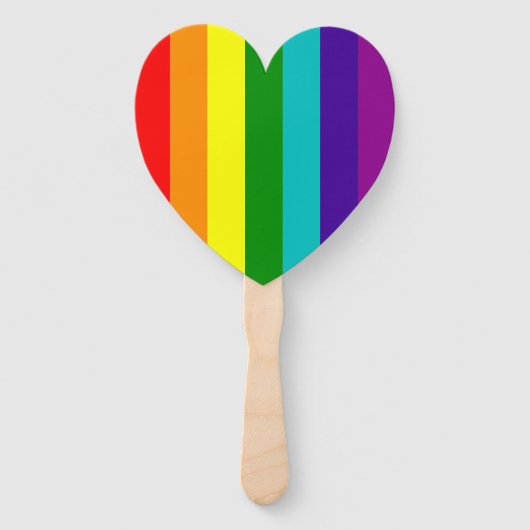 RAINBOW LGBTQIA+ HAND FAN HANDWAAIER (Achterkant)