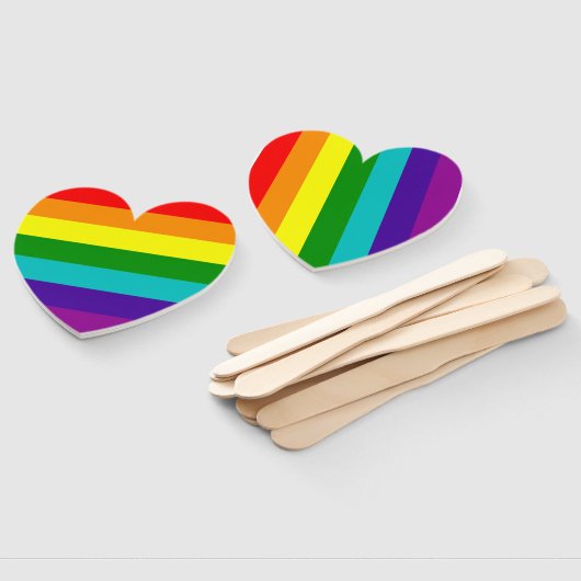 RAINBOW LGBTQIA+ HAND FAN HANDWAAIER (Niet-gemonteerd)