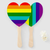 RAINBOW LGBTQIA+ HAND FAN HANDWAAIER (Voorkant en achterkant)