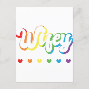 Rainbow LGBTQIA Lesbian Gay Support Briefkaart