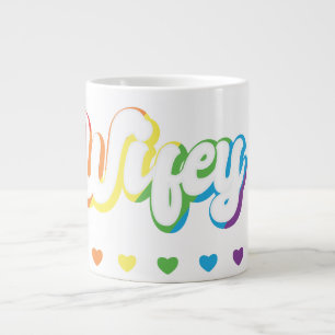 Rainbow LGBTQIA Lesbian Gay Support Grote Koffiekop