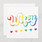 Rainbow LGBTQIA Lesbian Gay Support Kaart (Voorkant / Achterkant)