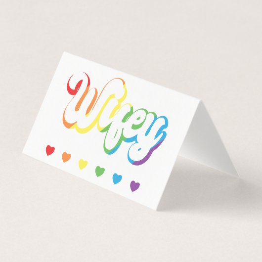 Rainbow LGBTQIA Lesbian Gay Support Kaart (Voorkant)