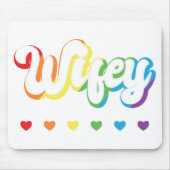 Rainbow LGBTQIA Lesbian Gay Support Muismat (Voorkant)