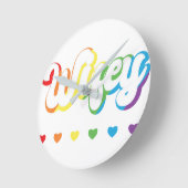 Rainbow LGBTQIA Lesbian Gay Support Ronde Klok (Hoek)