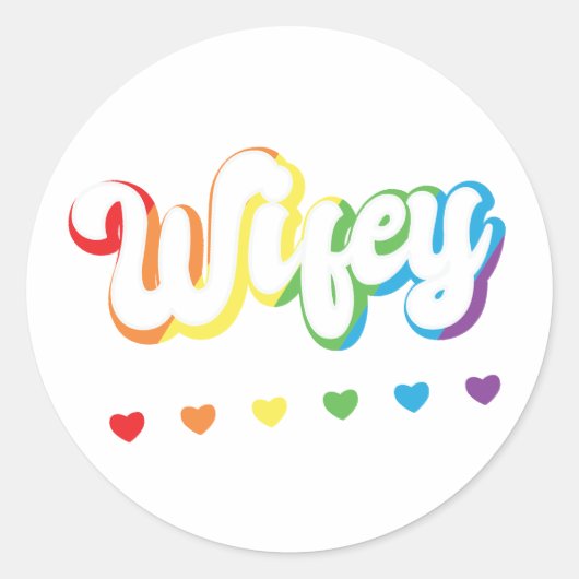 Rainbow LGBTQIA Lesbian Gay Support Ronde Sticker (Voorkant)