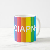 Rainbow "LGBTQIAPN+" Mug Koffiemok (Voorkant rechts)