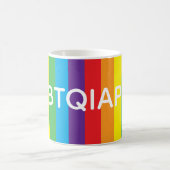 Rainbow "LGBTQIAPN+" Mug Koffiemok (Center)