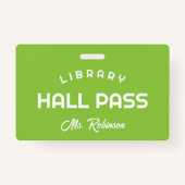 Rainbow Library Pass voor schoolklas Badge (Achterkant)