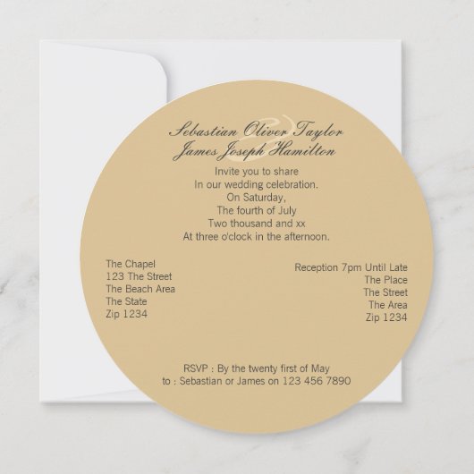 Rainbow-liefdeshart van de homo's in het zand kaart (Achterkant)