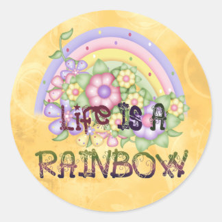 Rainbow Life Ronde Sticker