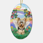 Rainbow Life - Yorkshire Terrier #17 Keramisch Ornament (Links)