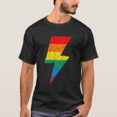 Rainbow Lighting Bolt T-shirt (Voorkant)